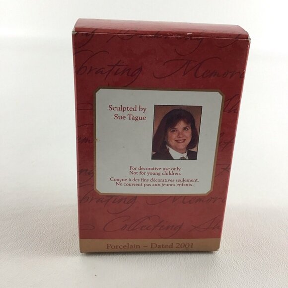 Hallmark Keepsake Christmas Ornament Godchild Porcelain Bell New Vintage 2001 - Picture 3 of 6